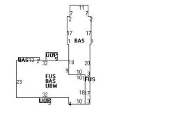 22 Morseland Ave, Newton MA  02459-1150 floor plan