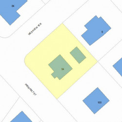 94 Prospect St, Newton MA 02465-2339 plot plan