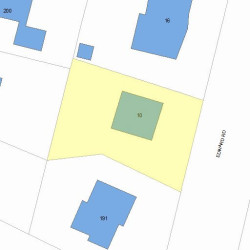 10 Edward Rd, Newton MA 02465-1120 plot plan