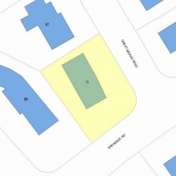 75 Great Meadow Rd, Newton MA 02459-2714 plot plan