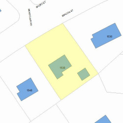 1538 Beacon St, Newton MA 02468-1508 plot plan