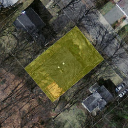 73 Wade St, Newton MA  02461-1714 aerial view