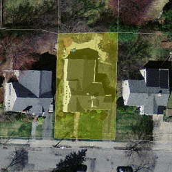 97 Parker Ave, Newton MA 02461-1814 aerial view