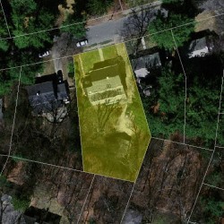 80 Avalon Rd, Newton MA  02468-1612 aerial view