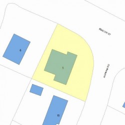 5 Agawam Rd, Newton MA 02468-1302 plot plan