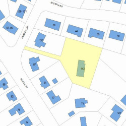 142 Farwell St, Newton MA 02460-1066 plot plan