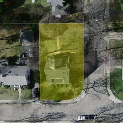 19 Applegarth St, Newton MA  02459-1110 aerial view