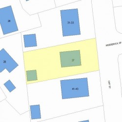 37 Gay St, Newton MA  02460-2248 plot plan