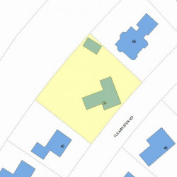 50 Clearwater Rd, Newton MA 02462-1104 plot plan