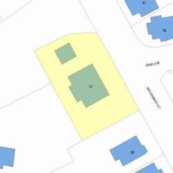 38 Woodward St, Newton MA 02461-1512 plot plan