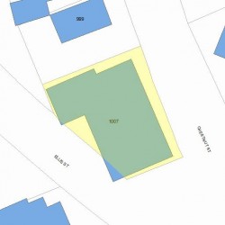 1003 Chestnut St, Newton MA 02464-1101 plot plan