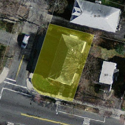 309 Tremont St, Newton MA 02458-2113 aerial view