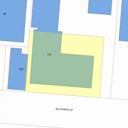 149 California St, Newton MA 02458-1023 plot plan