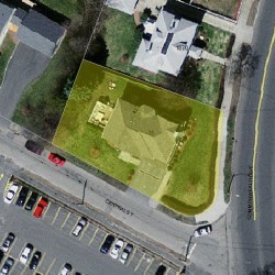 11 Central St, Newton MA 02466-2402 aerial view