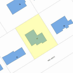 47 Wallace St, Newton MA 02461-1921 plot plan