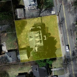 887 Chestnut St, Newton MA 02468-2334 aerial view