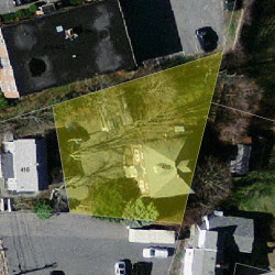 418 Langley Rd, Newton MA  02459-2354 aerial view