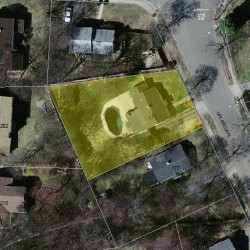 171 Upland Ave, Newton MA 02461-2001 aerial view