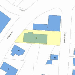32 Needham St, Newton MA 02461-1616 plot plan