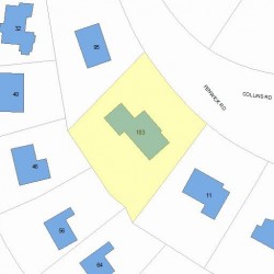 103 Collins Rd, Newton MA 02468-2209 plot plan