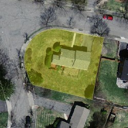 9 Swallow Dr, Newton MA  02462-1311 aerial view