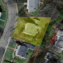 178 Kirkstall Rd, Newton MA  02460-2441 aerial view