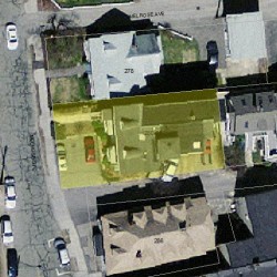 280 Melrose St, Newton MA 02466-1918 aerial view
