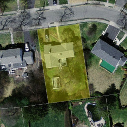 19 Stanley Rd, Newton MA 02468-2337 aerial view