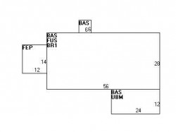 14 Columbine Rd, Newton MA 02459-3444 floor plan