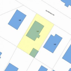144 Dickerman Rd, Newton MA 02461-1304 plot plan