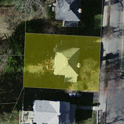 281 Cypress St, Newton MA  02459-2227 aerial view