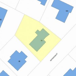 94 Fessenden St, Newton MA  02460-1120 plot plan