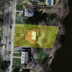 614 Walnut St, Newton MA 02460-2462 aerial view