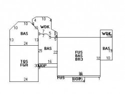 72 Ferncroft Rd, Newton MA  02468-1214 floor plan