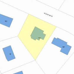155 Valentine St, Newton MA  02465-3029 plot plan