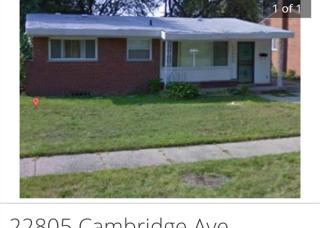 22805 Cambridge Ave, Detroit MI  48219-1724 exterior