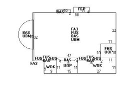 587 Walnut St, Newton MA  02460-2466 floor plan