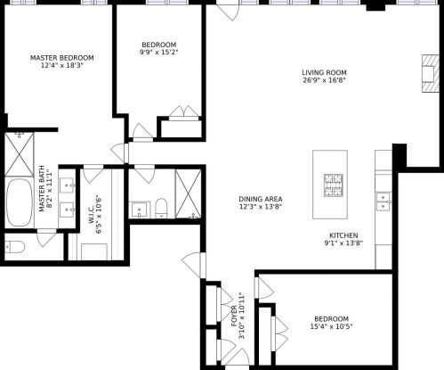 154 Hubbard St, Chicago IL  60654-4552 exterior