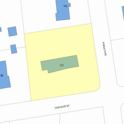 350 Highland St, Newton MA 02465-2726 plot plan