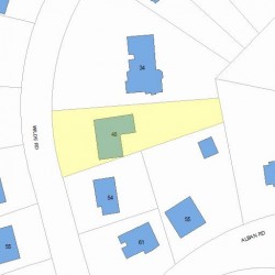 48 Wilde Rd, Newton MA  02468-1325 plot plan