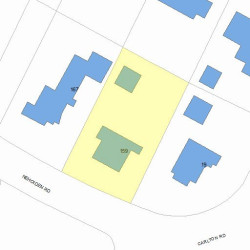 159 Nehoiden Rd, Newton MA  02468-1343 plot plan