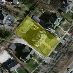 137 Commonwealth Ave, Newton MA  02459 aerial view