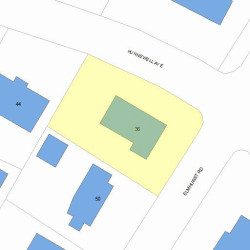 36 Hunnewell Ave, Newton MA 02458-2217 plot plan