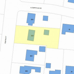938 Centre St, Newton MA 02459-1266 plot plan