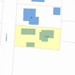 38 Jasset St, Newton MA 02458-1003 plot plan