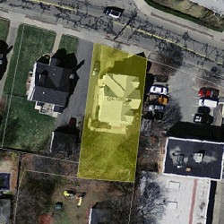 124 Crafts St, Newton MA 02460-1411 aerial view
