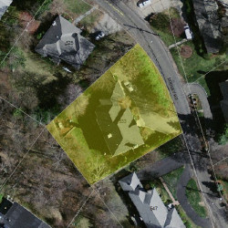 533 Dudley Rd, Newton MA 02459-2800 aerial view