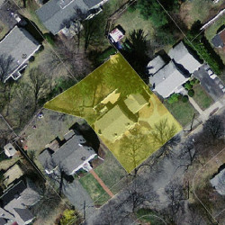 46 Crehore Dr, Newton MA 02462-1120 aerial view