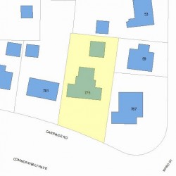 775 Commonwealth Ave, Newton MA  02459-1130 plot plan