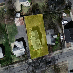 263 Webster St, Newton MA 02466-2105 aerial view